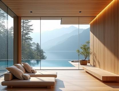 Villa contemporaine à Annecy, vue sur le lac